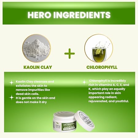 IFYSI Chlorophyll and Earthy Kaolin Clay Face Pack 200g