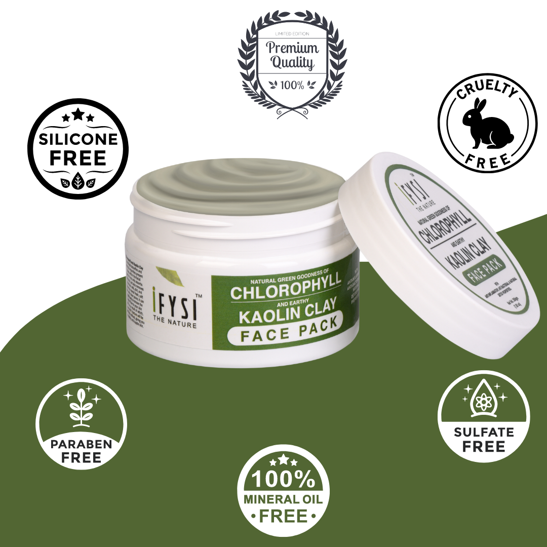 IFYSI Chlorophyll and Earthy Kaolin Clay Face Pack 200g